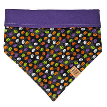 Load image into Gallery viewer, Multi-Color Mini Jack-O-Lantern Pet Bandana
