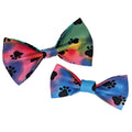 Rainbow Paw Print Pet Bow Tie