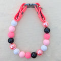 Pink Punk Beaded Pet Collar