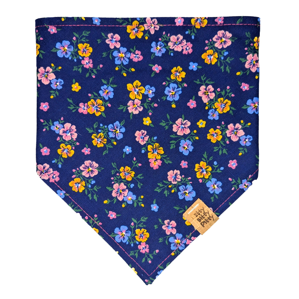 Small Blue Flower Pet Bandana