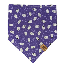 Load image into Gallery viewer, Little Purple Ghosts Pet Bandana

