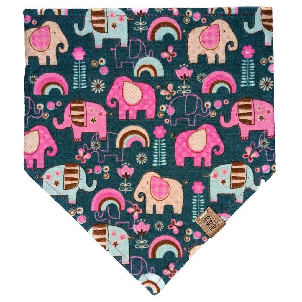 Pink Elephant Pet Bandana