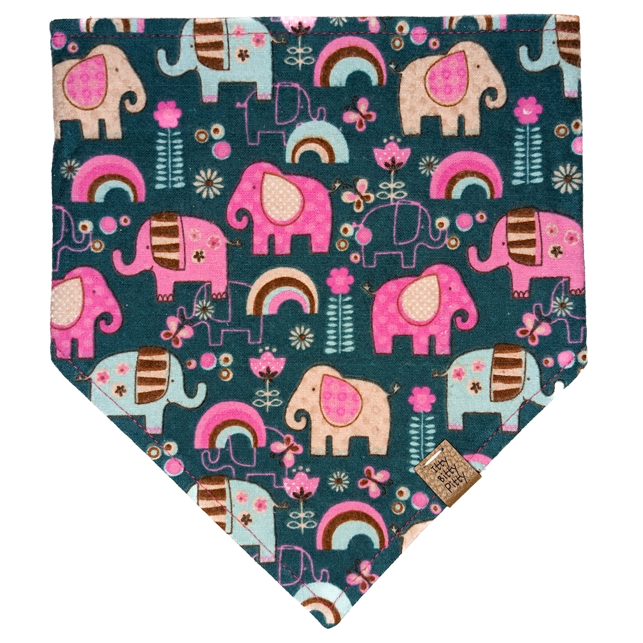 Pink Elephant Pet Bandana