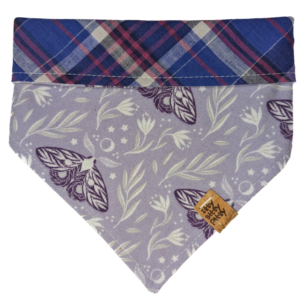 Lavender Moth Pet Bandana