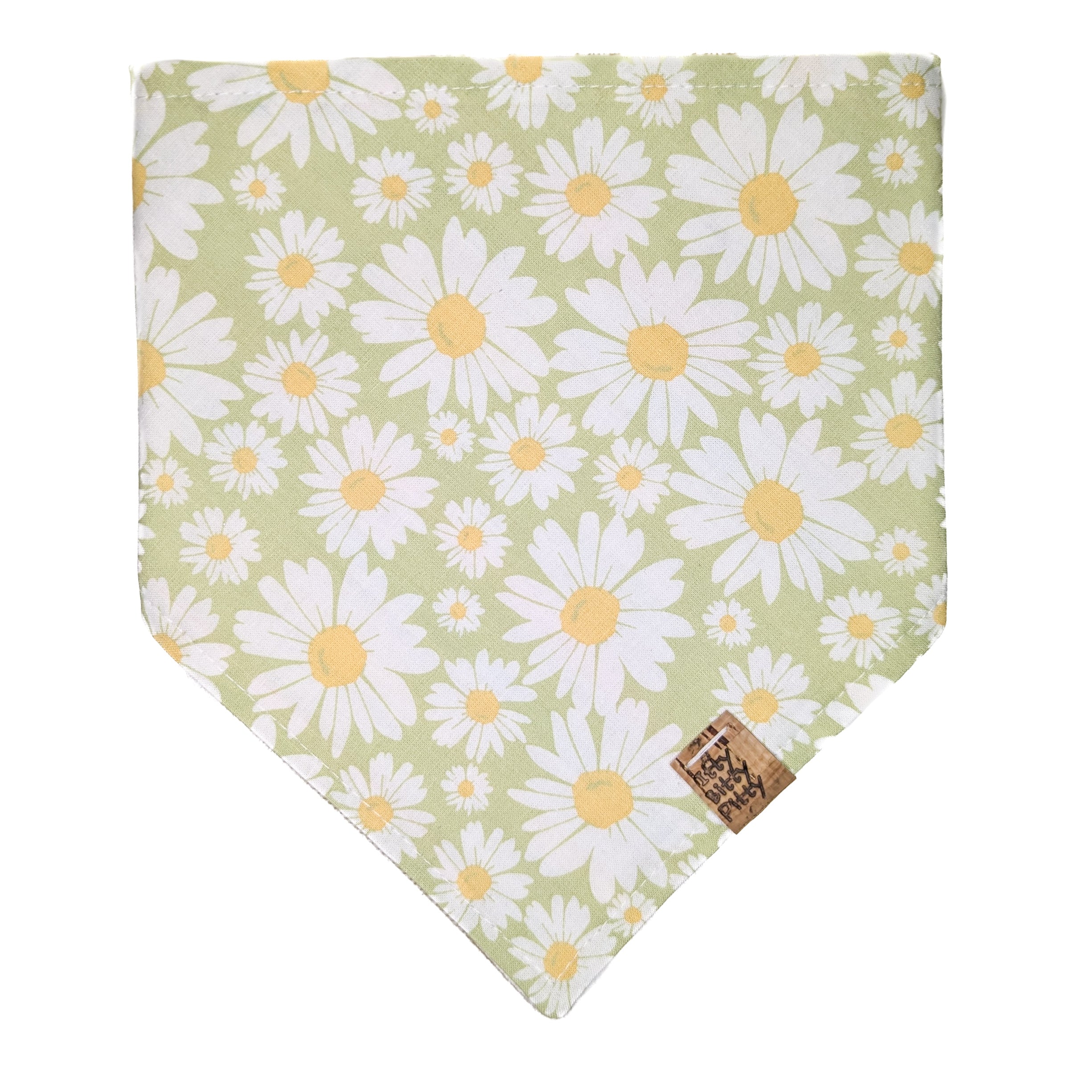 Green Daisies Pet Bandana
