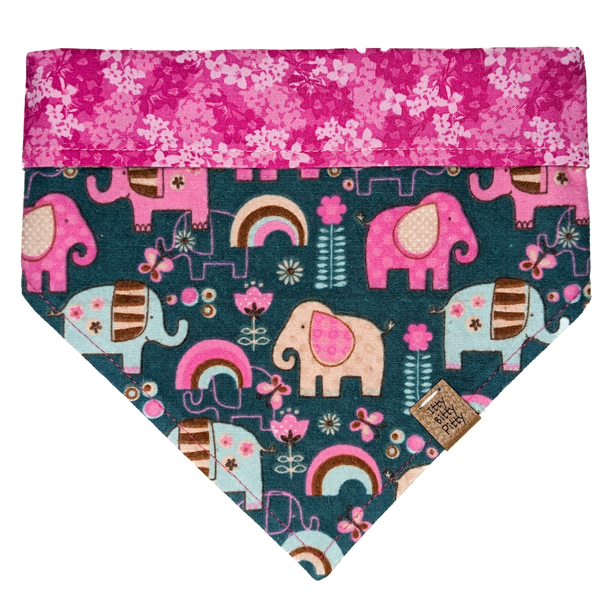 Pink Elephant Pet Bandana