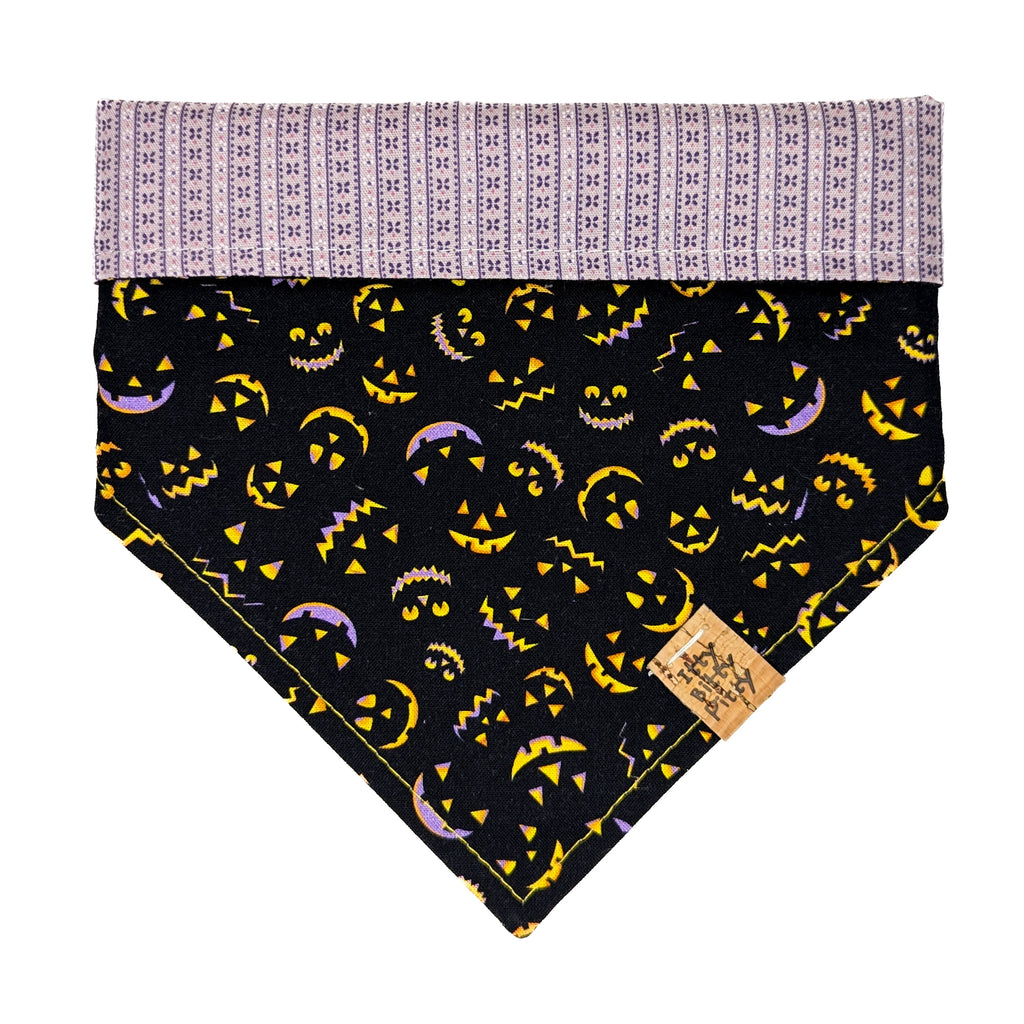 Jack-o-lantern Faces Pet Bandana