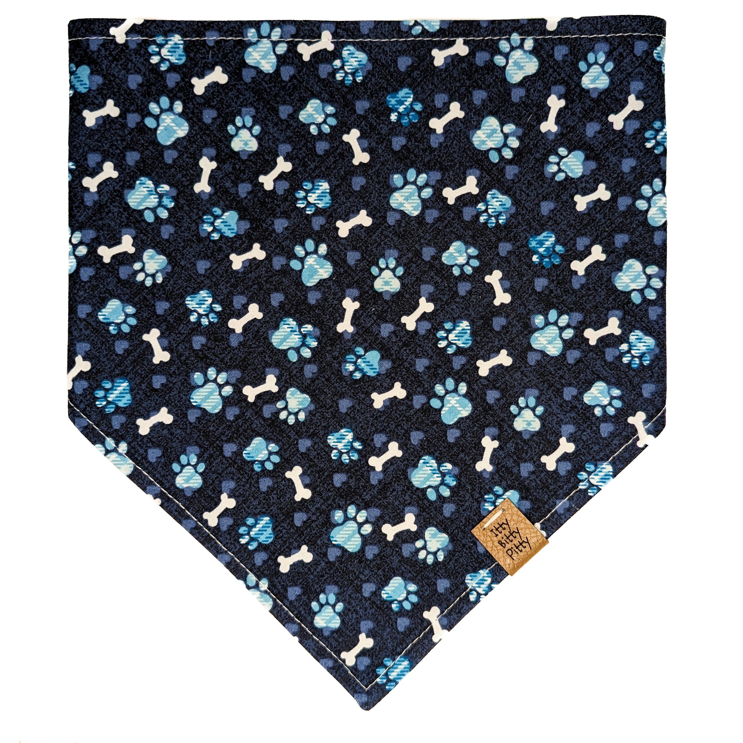 Blue Paw Print Pet Bandana