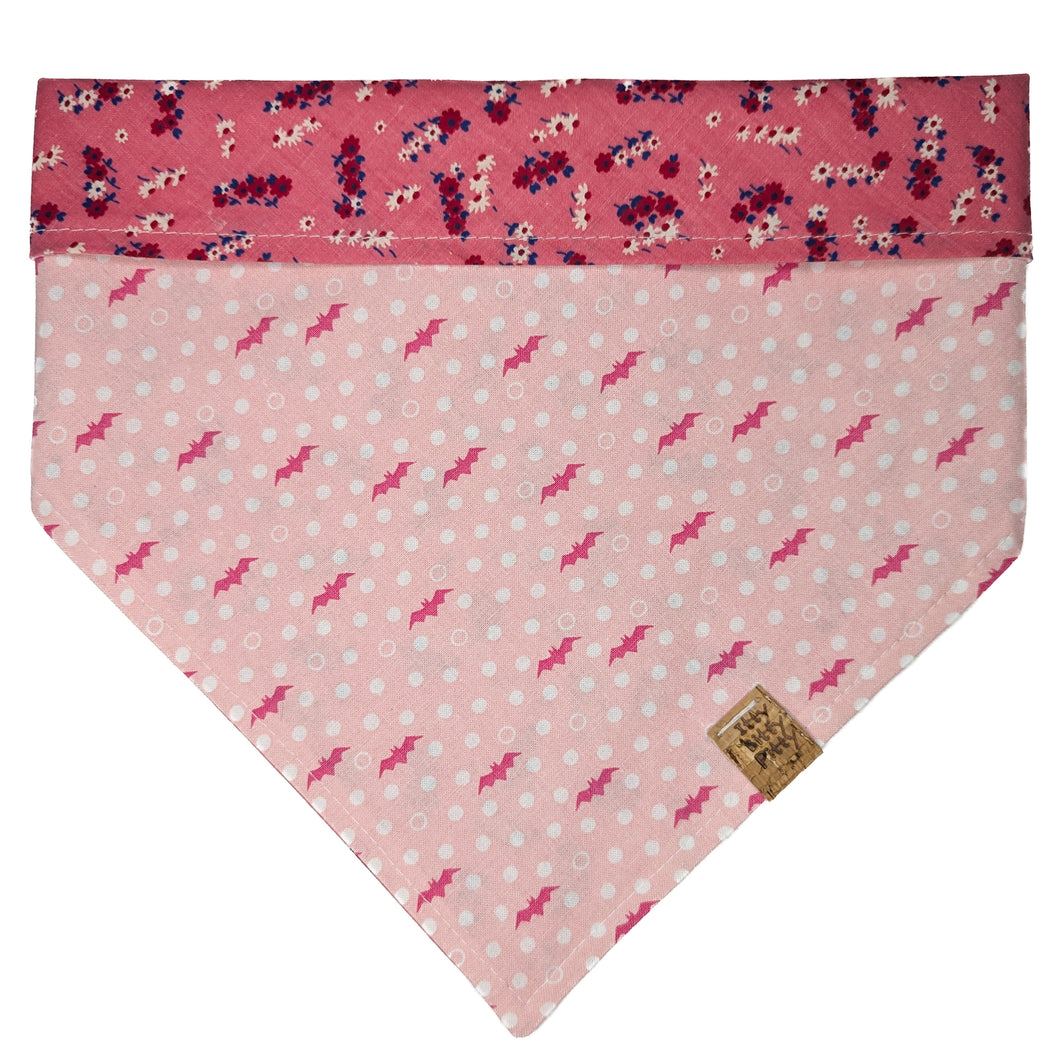 Pink Bats Pet Bandana