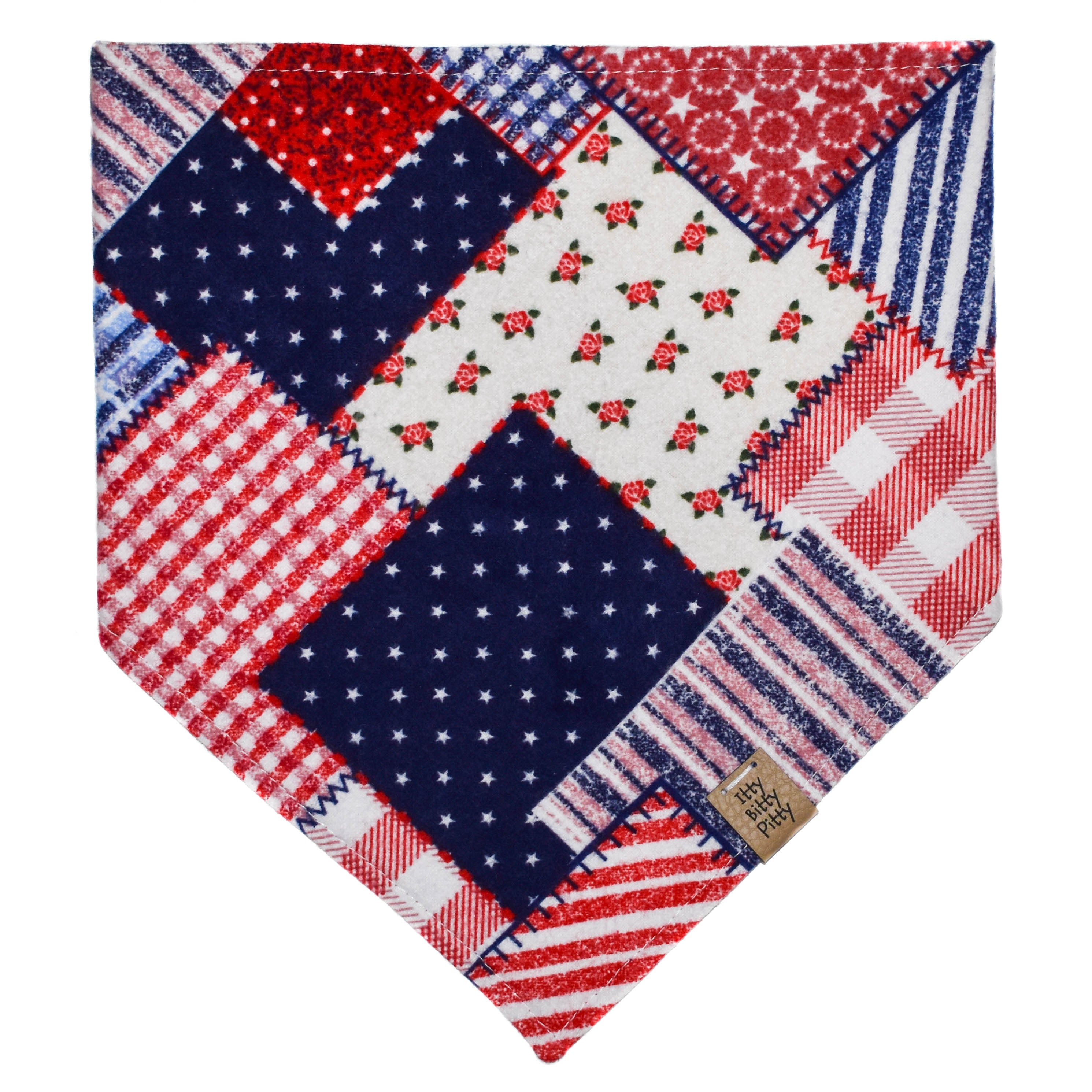 USA Patchwork Pet Bandana