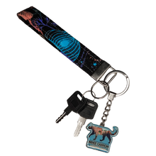 Load image into Gallery viewer, Electric Jellyfish Wristlet Keychain
