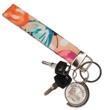 Load image into Gallery viewer, Pastel Butterflies Wristlet Keychain
