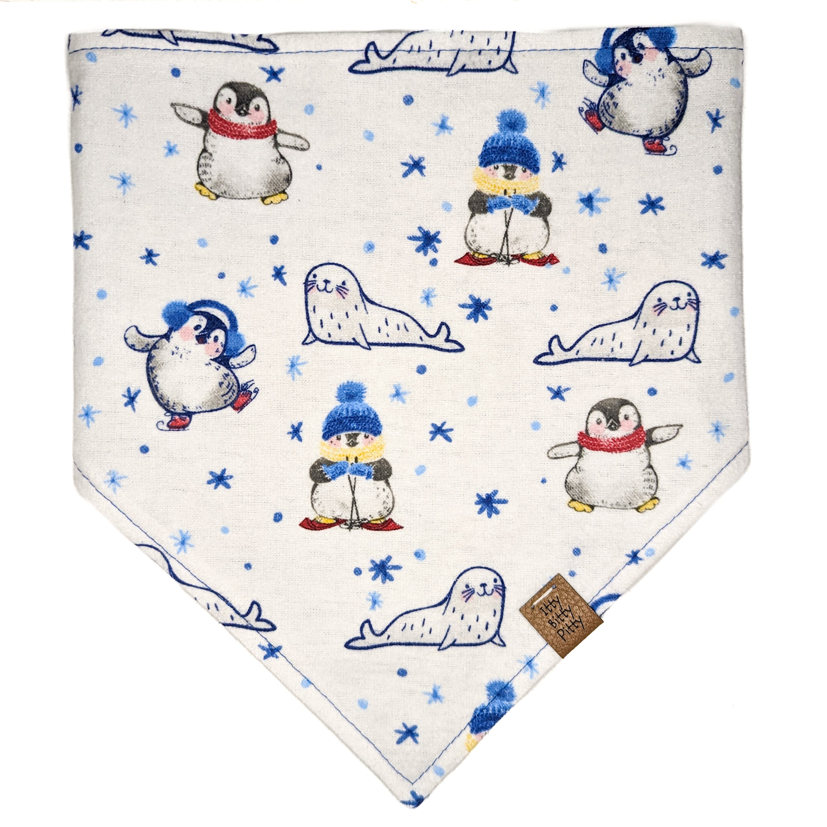 Penguins on Ice Pet Bandana