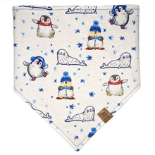 Load image into Gallery viewer, Penguins on Ice Pet Bandana
