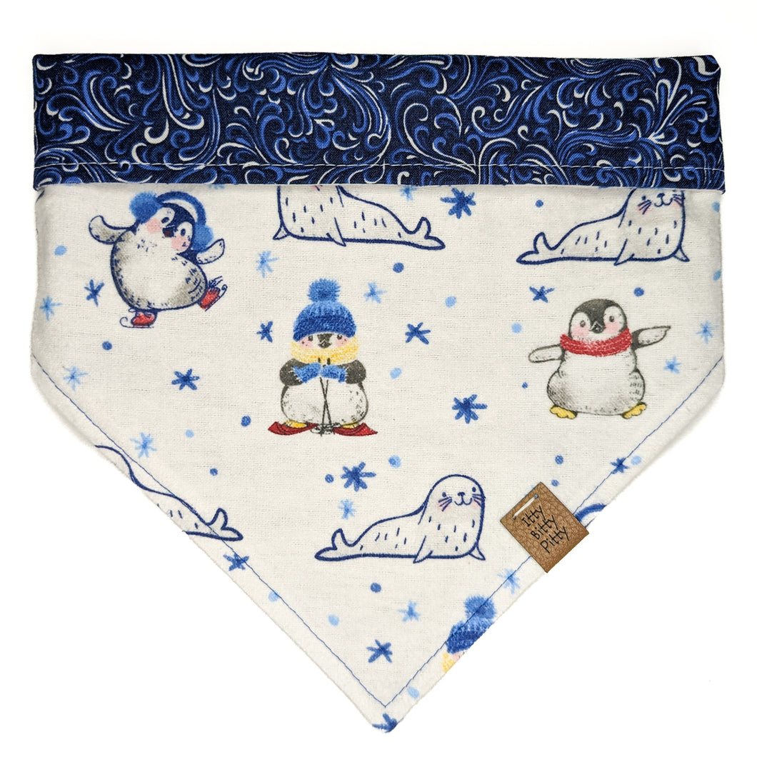 Penguins on Ice Pet Bandana