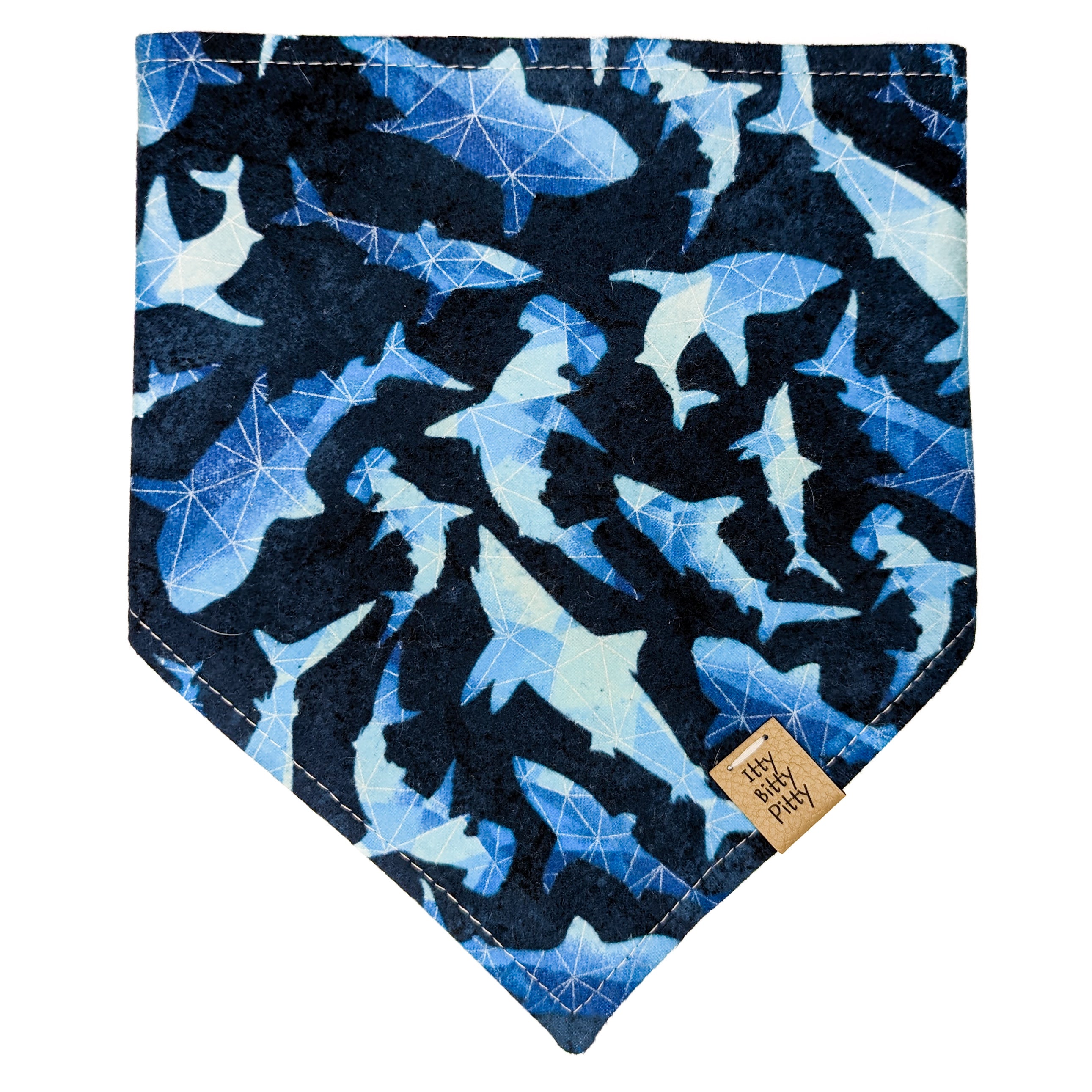 Geometric Sharks Pet Bandana