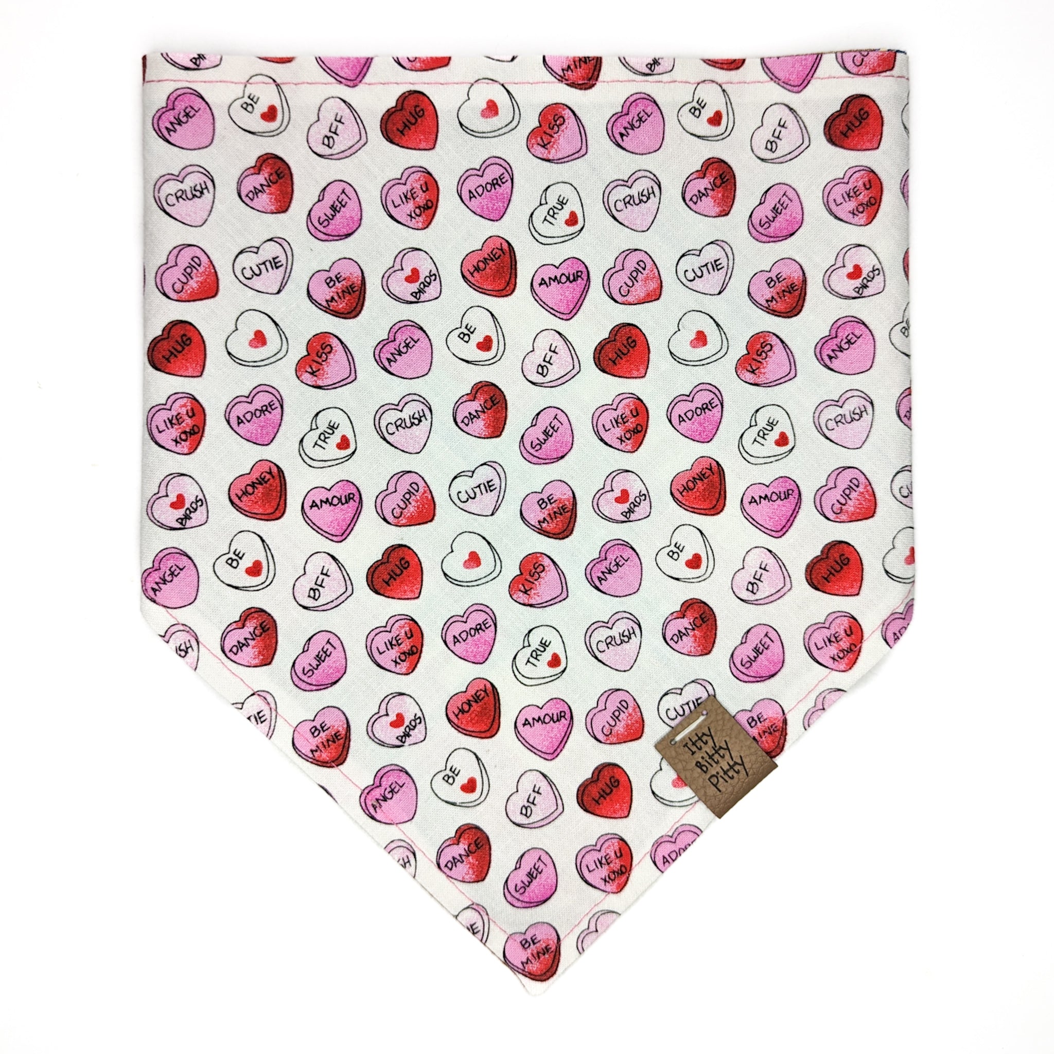 Candy Hearts Pet Bandana
