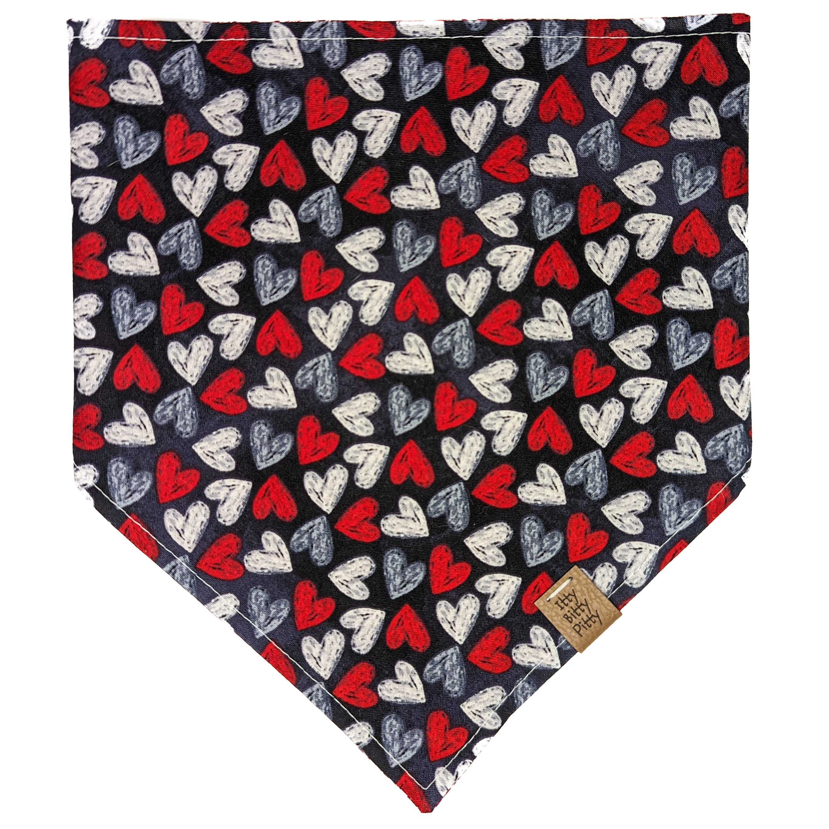 Chalkboard Hearts Pet Bandana