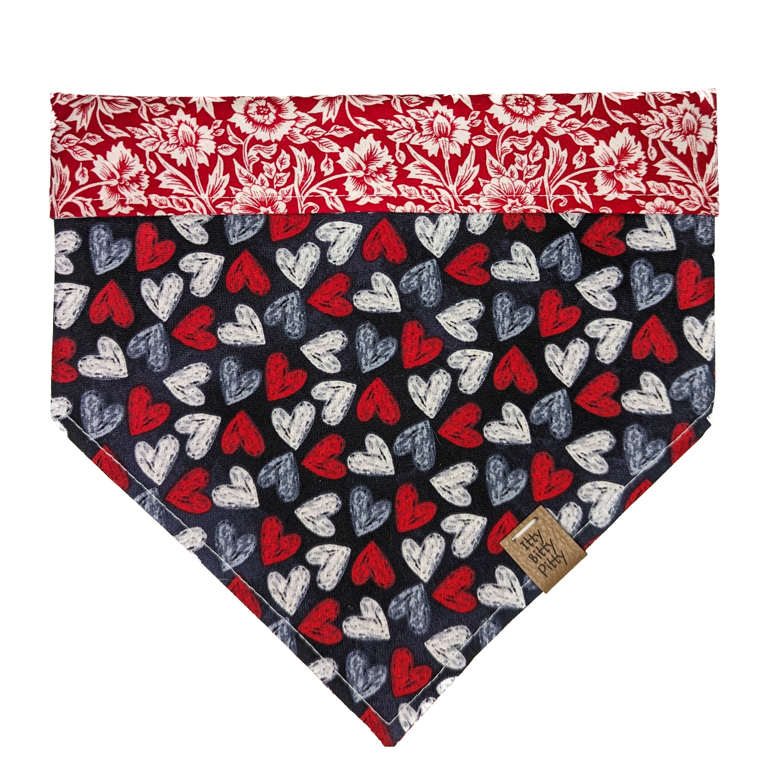 Chalkboard Hearts Pet Bandana