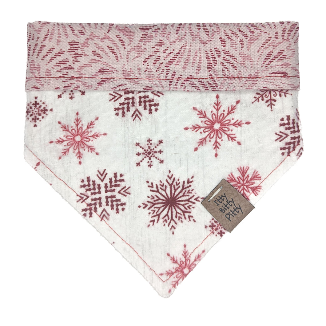 Rustic Snowflake Pet Bandana