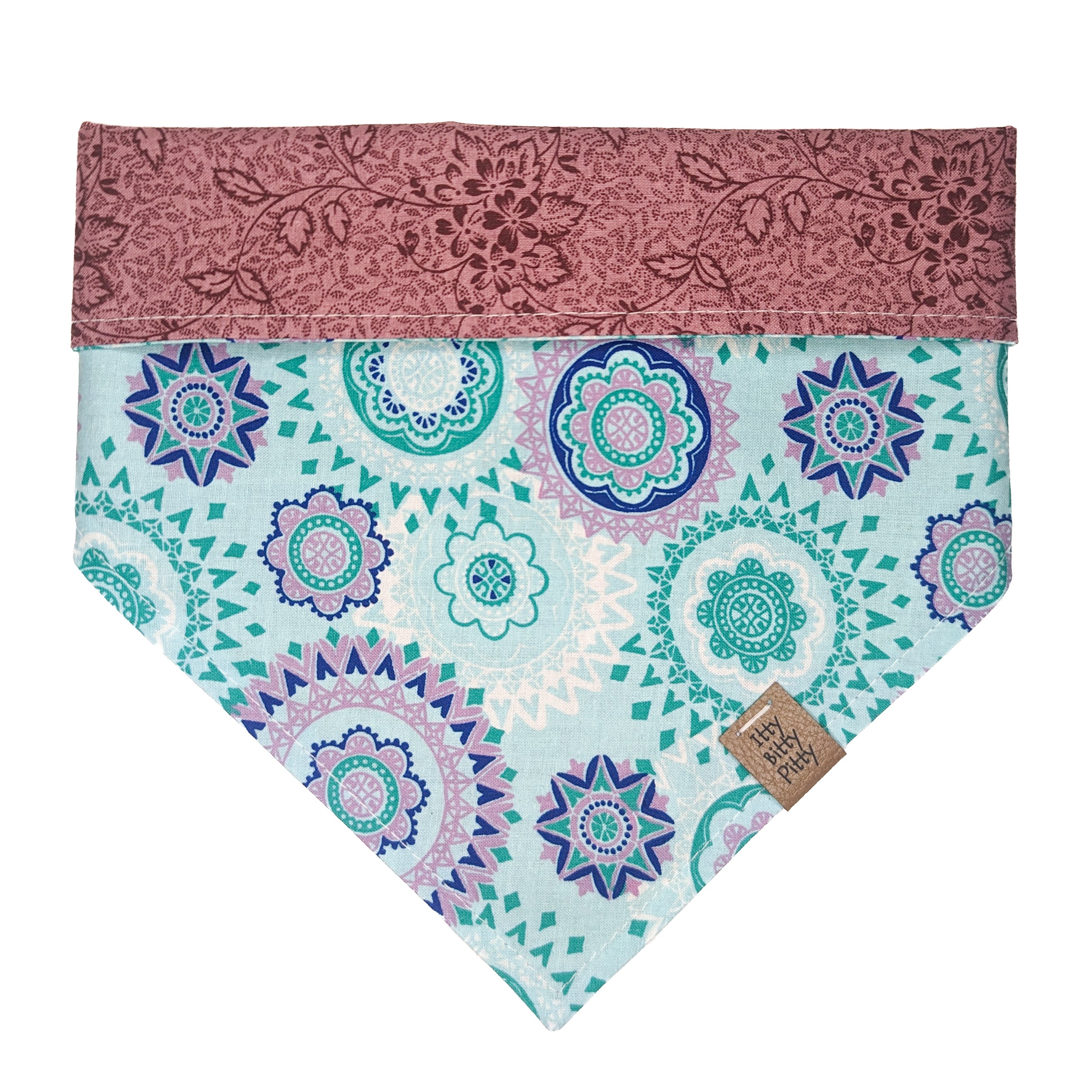 Aqua Mandala Pet Bandana