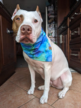 Load image into Gallery viewer, Watercolor Ocean Pet Bandana

