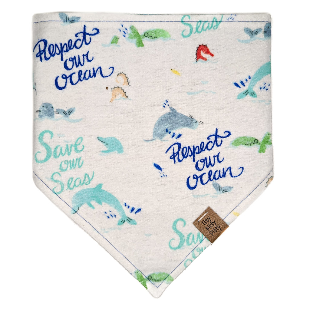 Protect Our Ocean Pet Bandana