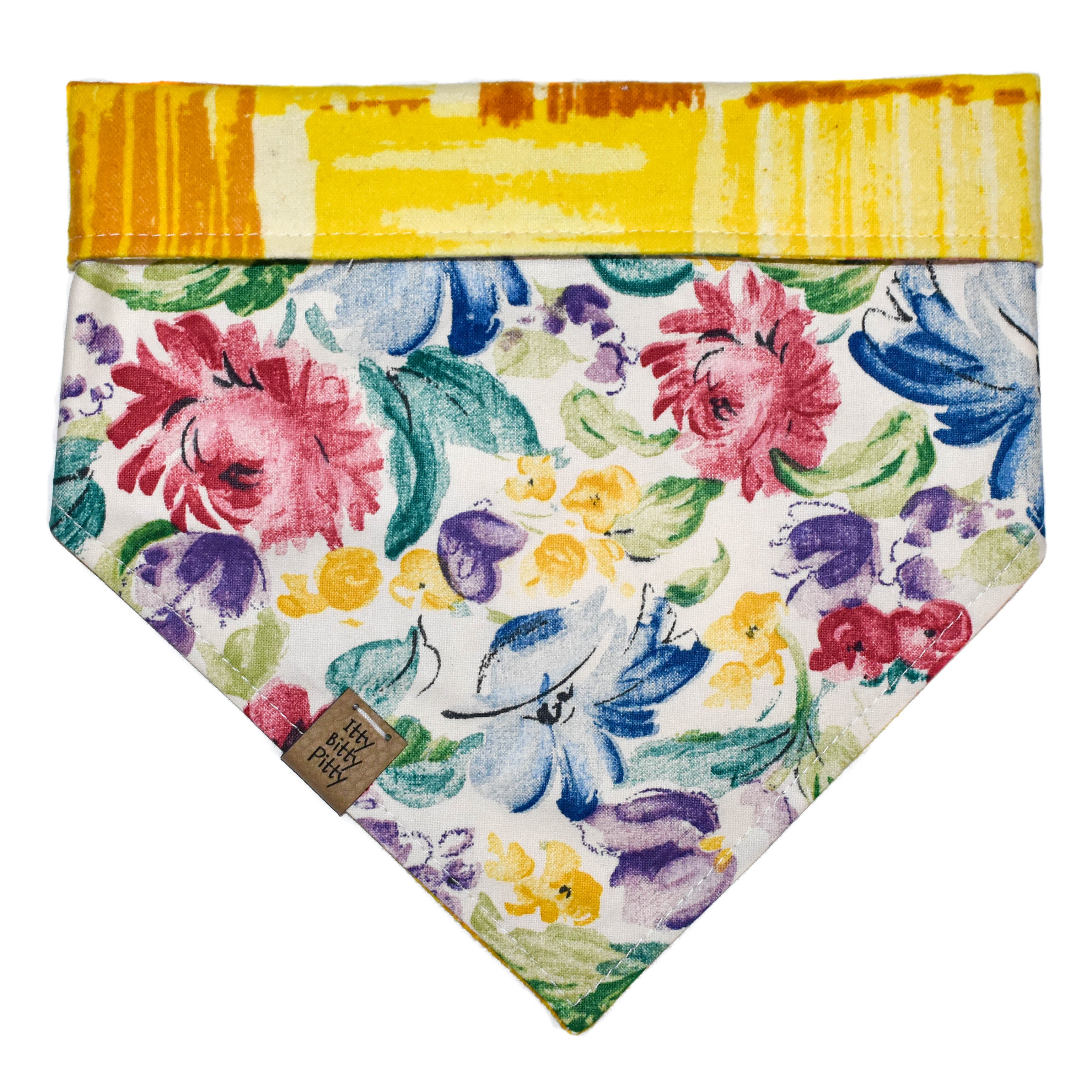 Yellow Patchwork Pet Bandana