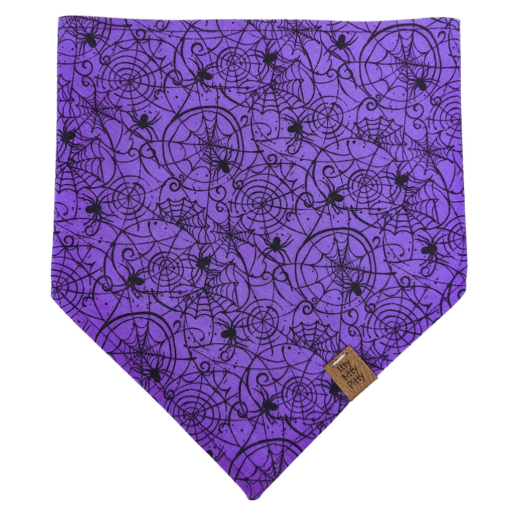 Purple Spiderweb Pet Bandana