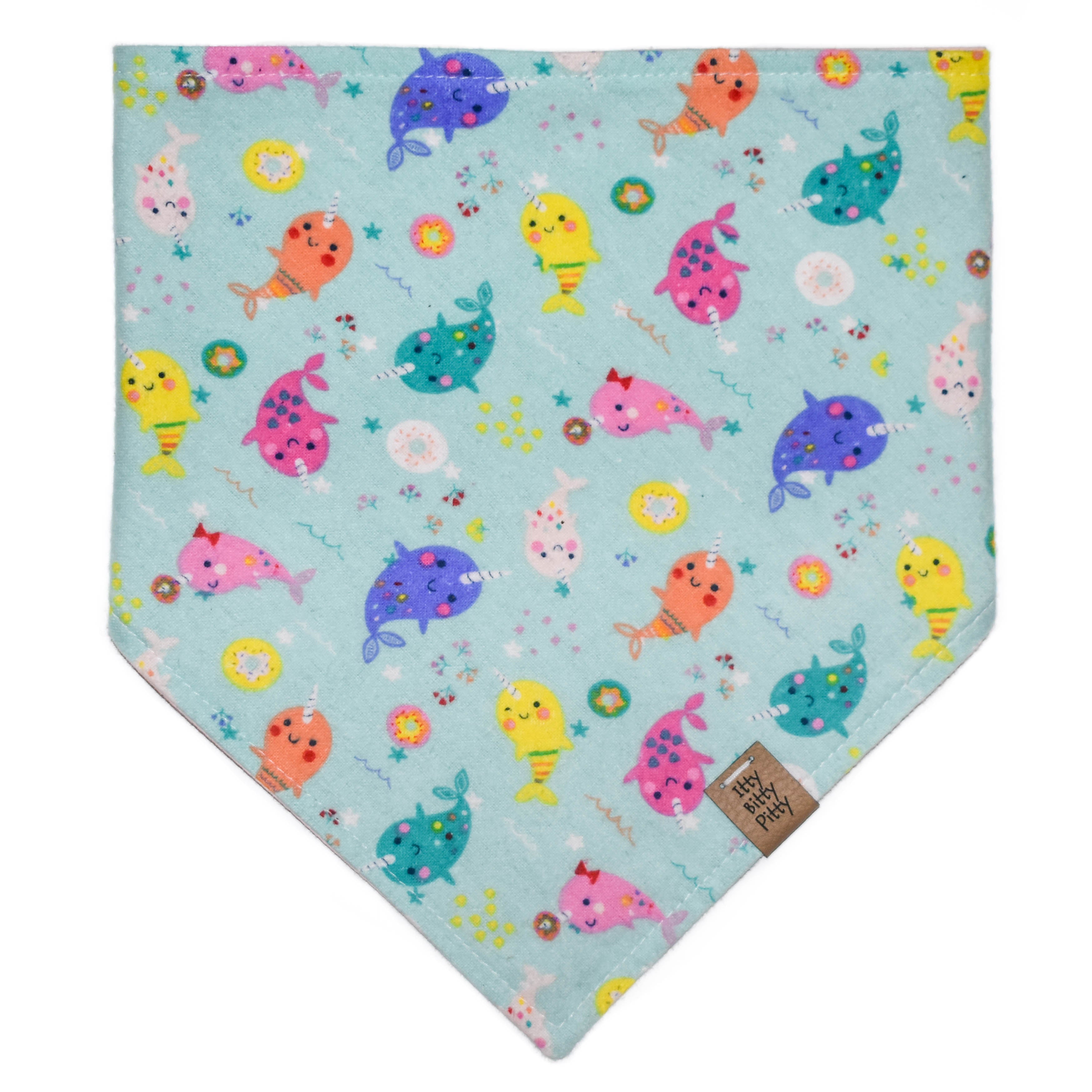 Rainbow Narwhals Pet Bandana