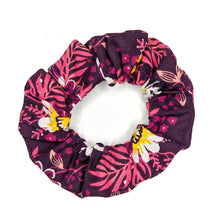 Load image into Gallery viewer, Magenta Floral Scrunchie
