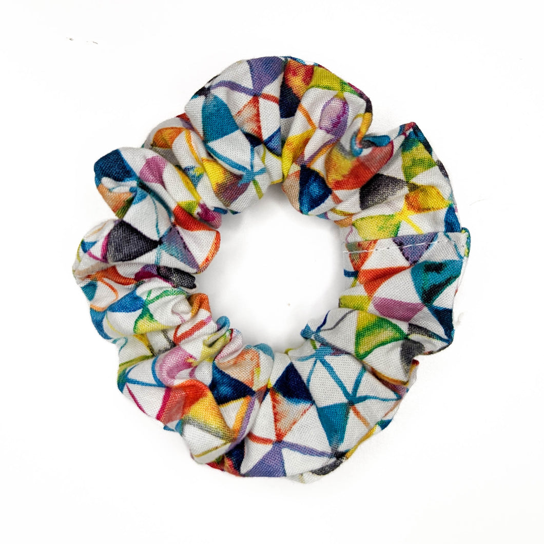 Watercolor Triangle Scrunchie
