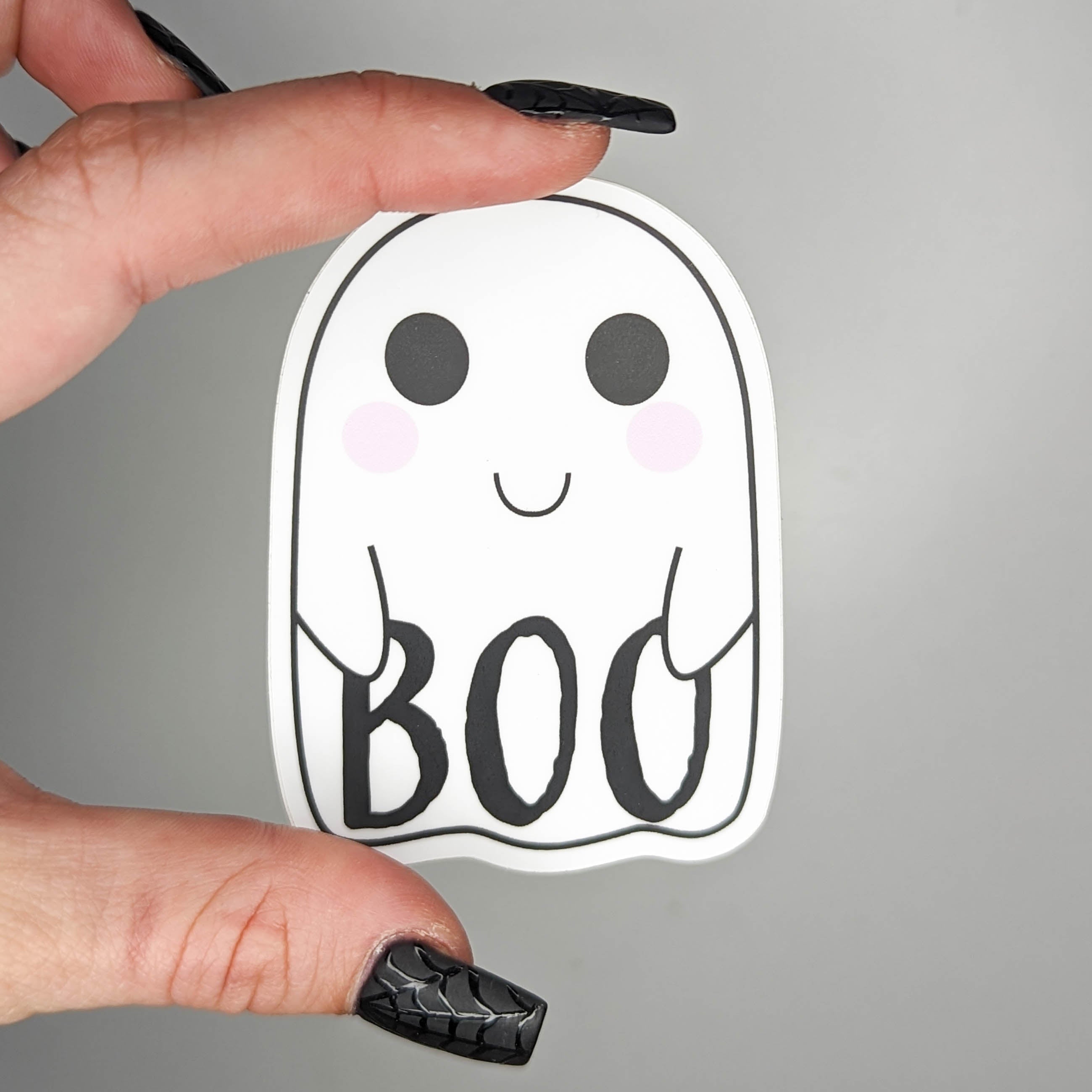 Boo Ghost Sticker – Itty Bitty Pitty Co.