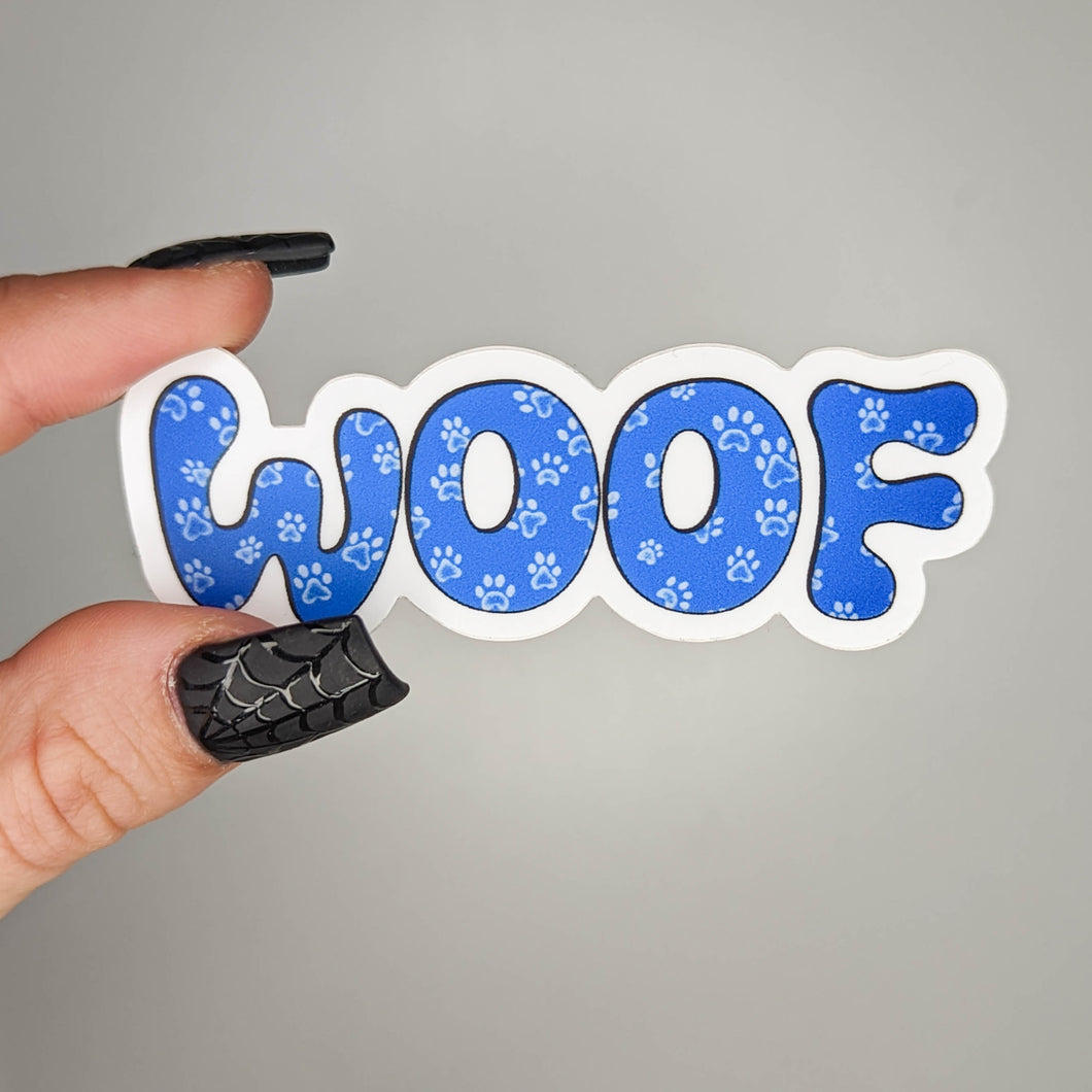 Woof Sticker
